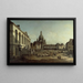 Vista del Neumarkt en Dresde desde el Jüdenhof - Canaletto — cuadro enmarcado en la pared