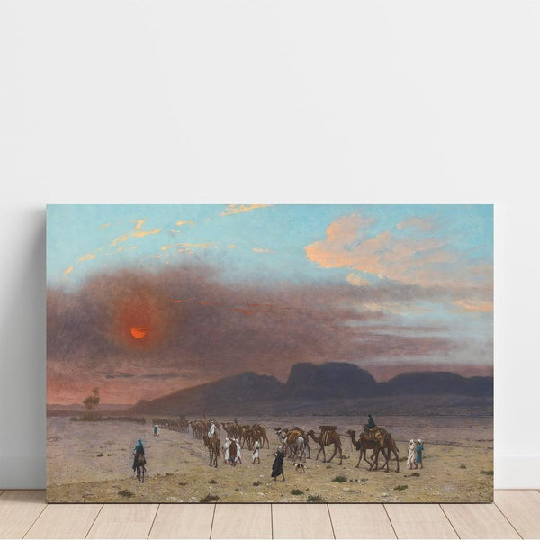 Reproduction of the painting Caravane in the Desert - Jean-Léon Gérôme
