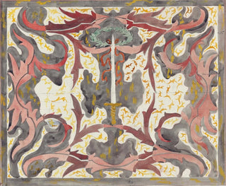Carel Adolph Lion Cachet - Decoratief ontwerp met opstaande degen.webp