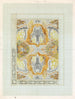 Decorative ornament with four two-headed lions - Carel Adolph Lion Cachet — artwork view