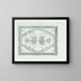 Decor de diseño en gris y blanco - Carel Adolph Lion Cachet — cuadro enmarcado en la pared