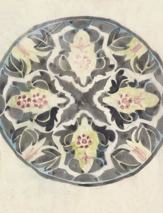 Carel Adolph Lion Cachet - Ontwerp voor een bord met florale decoratie.webp