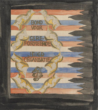 Carel Adolph Lion Cachet - Ontwerp voor vaandel van de Bond voor Gereformeerde Jeugdorganisatie.webp