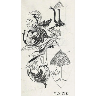 Carel Adolph Lion Cachet - Ontwerp voor wapenschild voor Fock.webp