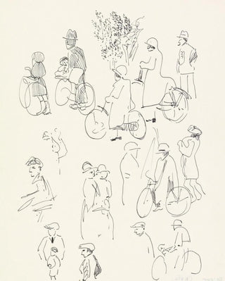 Carel Adolph Lion Cachet - Studies van fietsers en wandelaars.webp