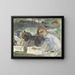 Dos niños dibujando - Carel Adolph Lion Cachet — cuadro enmarcado en la pared