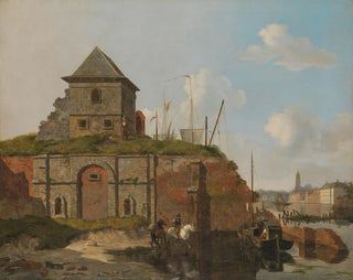 Carel Jacobus Behr - City Wall with Gunpowder Magazine.webp