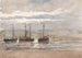 Fishing boats on the beach at Katwijk at high tide - Carel Nicolaas Storm van 's Gravesande — artwork view