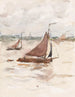 fishing sailboats on the Scheldt - Carel Nicolaas Storm van 's Gravesande — artwork view