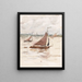 fishing sailboats on the Scheldt - Carel Nicolaas Storm van 's Gravesande — framed artwork on a wall