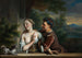 Un hombre intentando besar a una mujer - Carel de Moor — vista de la obra