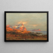 Atardecer en los Lofoten - Carl August Heinrich Ferdinand Oesterley — cuadro enmarcado en la pared