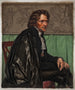 Retrato de Thorvaldsen en traje de la Academia de San Luca - Carl Balsgaard — vista de la obra