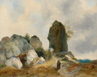 Carl Blechen - Hermit in a rocky landscape.webp