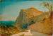 Capri Tiber Cliffs Painting - Carl Blechen — artwork view