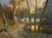 Bosque con pequeño estanque - Carl Blechen — vista de la obra