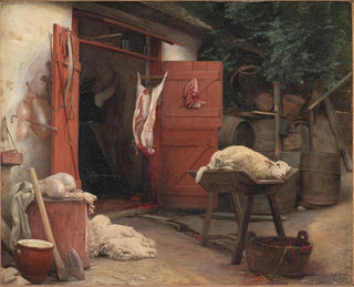 Carl Bloch - A Slaughterhouse In Hellebk.webp