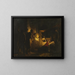 Adoration of the Shepherds - Carl Bloch — framed artwork on a wall