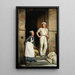 Un panadero que se refresca - Carl Bloch — cuadro enmarcado en la pared