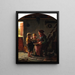 Un repas - Carl Bloch — cuadro enmarcado en la pared