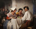En una osteria romana - Carl Bloch — vista de la obra
