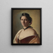 La esposa del artista, Sra. Alma Bloch nacida Trepka - Carl Bloch — cuadro enmarcado en la pared