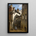 Callejón en Burghausen - Carl Bolze — vista de la obra