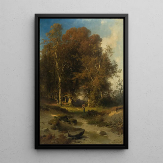 Carl Bolze - Waldlandschaft im Herbst.webp