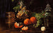 Still life with oranges, grapes, flowers, and various pots - Carl Carlsen — artwork view