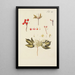 Illustration of wild trees, perennial plants, and shrubs Pl122 - Carl Christoph Oelhafen von Schöllenbach — framed artwork on a wall