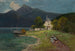 Paisaje con un lago en las montañas - Carl Ernst Morgenstern — vista de la obra