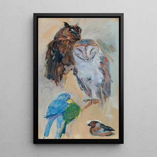 Carl Fahringer - Tierstudie aus Schnbrunn Vgel.webp