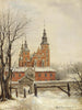 Rosenborg en invierno - Carl Frederik Aagaard — vista de la obra