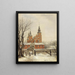 Rosenborg en invierno - Carl Frederik Aagaard — cuadro enmarcado en la pared