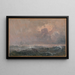 Mar agitado - Carl Frederik Sørensen — cuadro enmarcado en la pared