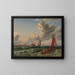 Partido del mar de Øresund con Kronborg - Carl Frederik Sørensen — cuadro enmarcado en la pared