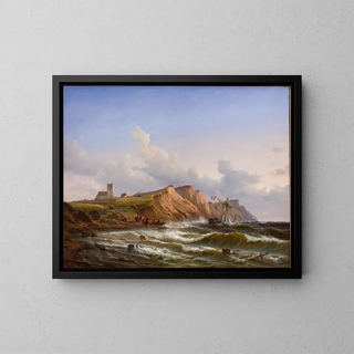 Carl Frederik Srensen - Shipwreck after a Storm off the West Coast of Jutland near Ferring Church.webp