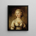 L'actrice Anna Sofia Hagman - Carl Frederik von Breda — cuadro enmarcado en la pared