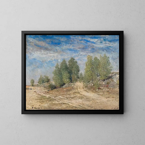 Pente de gravier - Carl Fredrik Hill — cuadro enmarcado en la pared