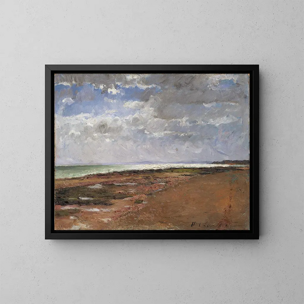 La Playa en Luc - Carl Fredrik Hill — cuadro enmarcado en la pared