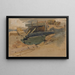 Canon near a bastion - Carl Friedrich Heinrich Werner — framed artwork on a wall