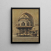 Mosque of Sultan Hassan in Cairo - Carl Friedrich Heinrich Werner — framed artwork on a wall