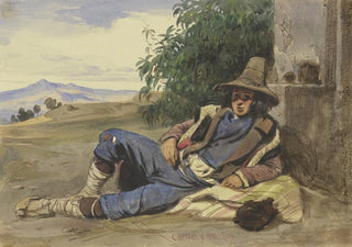 Carl Friedrich Heinrich Werner - Savoyarde am Boden liegend.webp