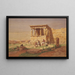 The Portico of the Prostylosis of the Caryatids on the Erechtheion - Carl Friedrich Heinrich Werner — framed artwork on a wall