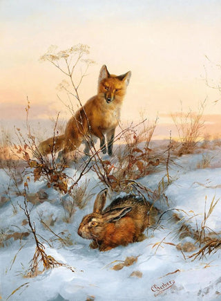 Fox and Hare - Carl Gerber — artwork view