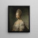 Caroline Mathilde Reina de Dinamarca - Carl Gustaf Pilo — cuadro enmarcado en la pared