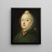 Louise, Queen of Denmark - Carl Gustaf Pilo — framed artwork on a wall
