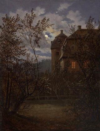 Carl Gustav Carus - Schloss Milkel in Moonlight.webp