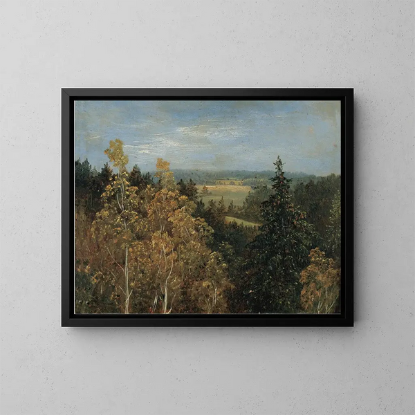 Paisaje boscoso - Carl Gustav Carus — cuadro enmarcado en la pared