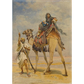 Carl Haag - Bedouin Woman On A Camel.webp